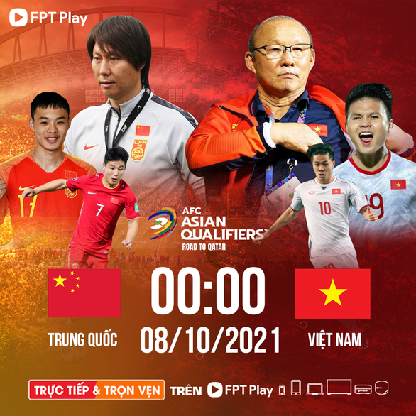FPT Play phát sóng trận Trung Quốc - Việt Nam trên đa nền tảng - Trang thông tin tổng hợp Công an Khánh Hòa