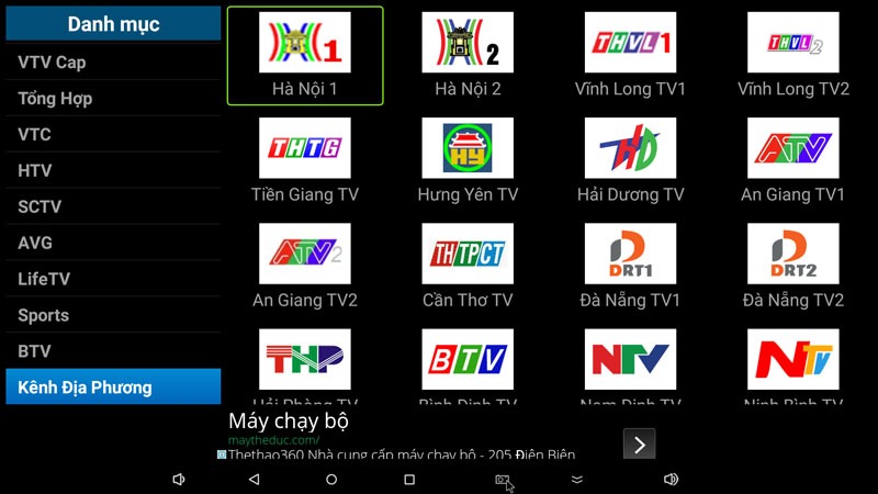 FlyTV ứng dụng xem truyền hình miễn phí trên Android TV Box