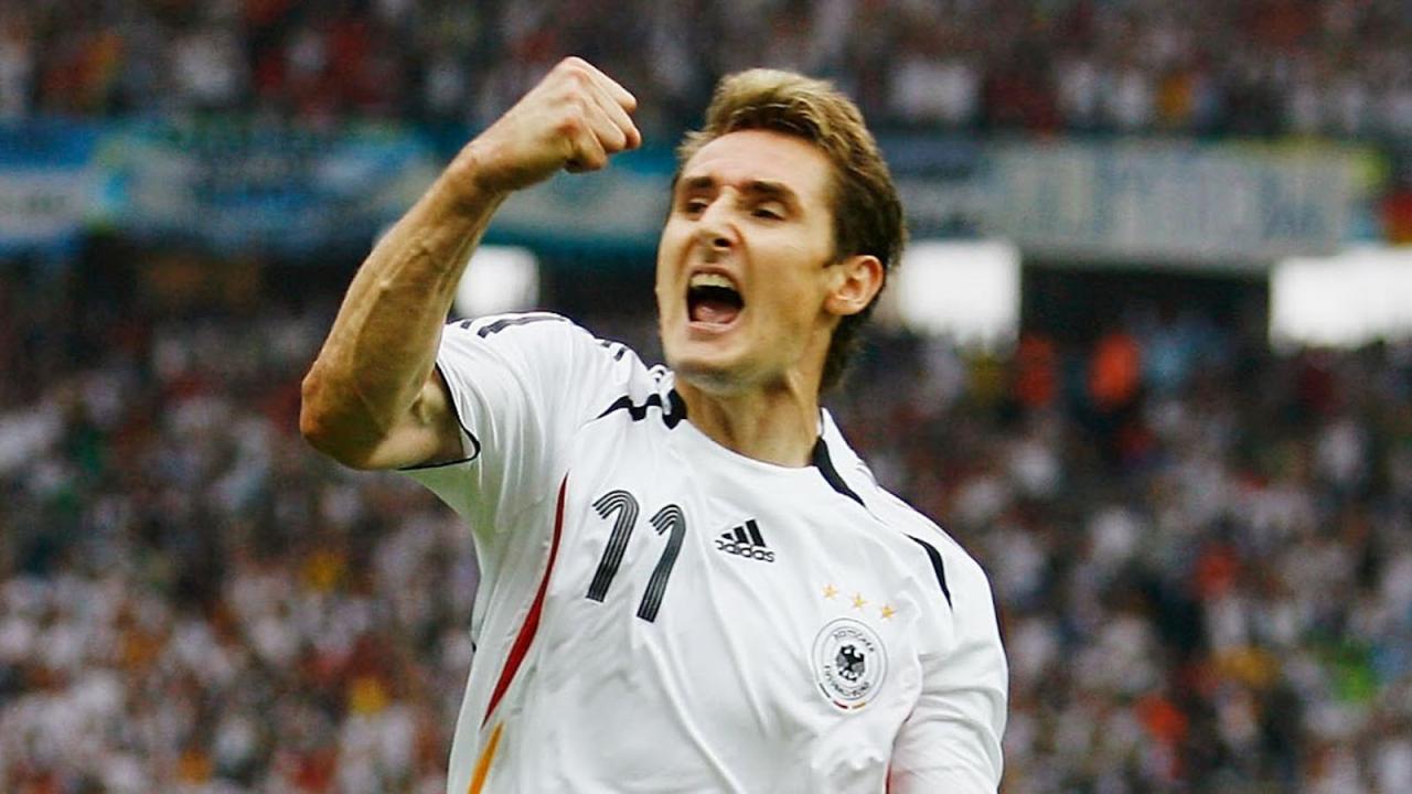 Top 6 ngôi sao ghi nhiều bàn thắng nhất cho ĐTQG Đức