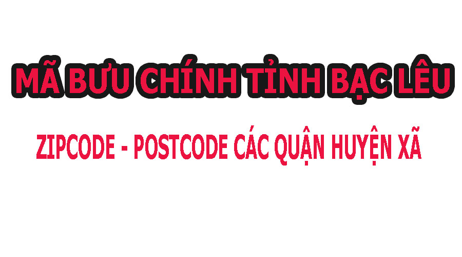 mã bưu chính bạc liêu