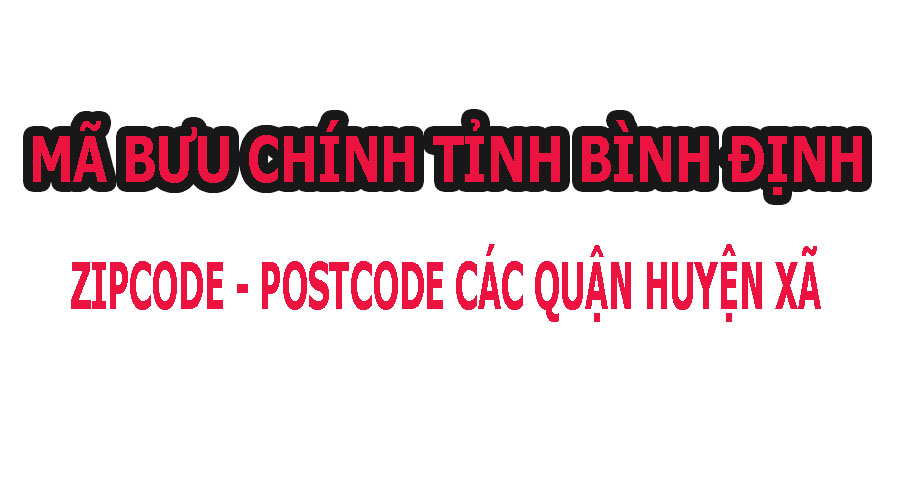 mã bưu chính bình định