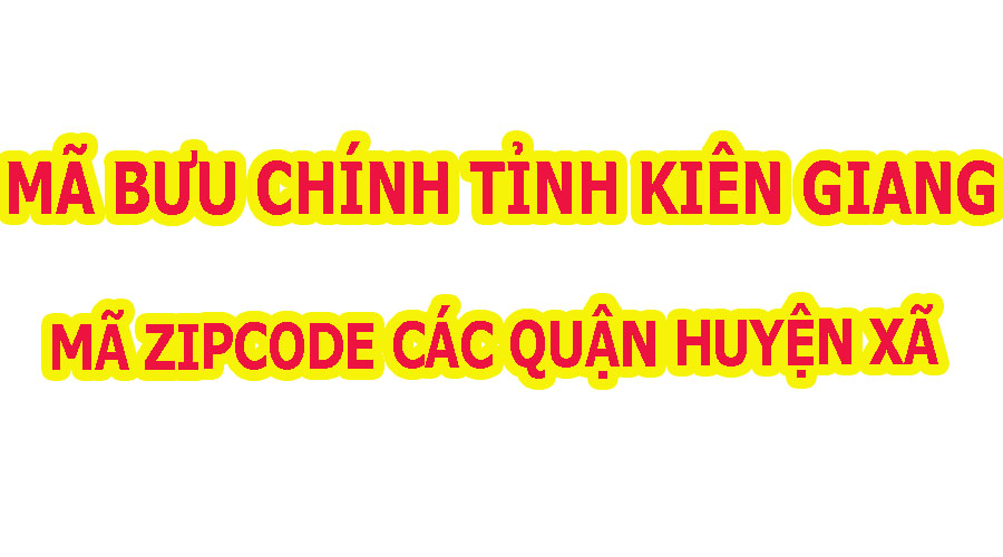mã bưu chính kiên giang