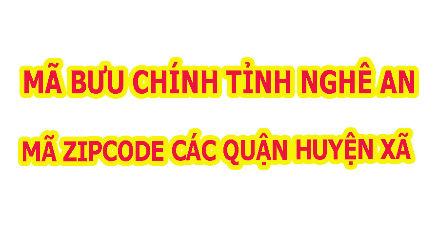 mã bưu chính Nghệ An