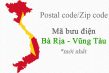 Mã Bưu Chính Bà Rịa Vũng Tàu